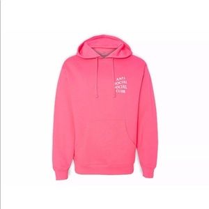 Anti Social Social Club Pink hoodie